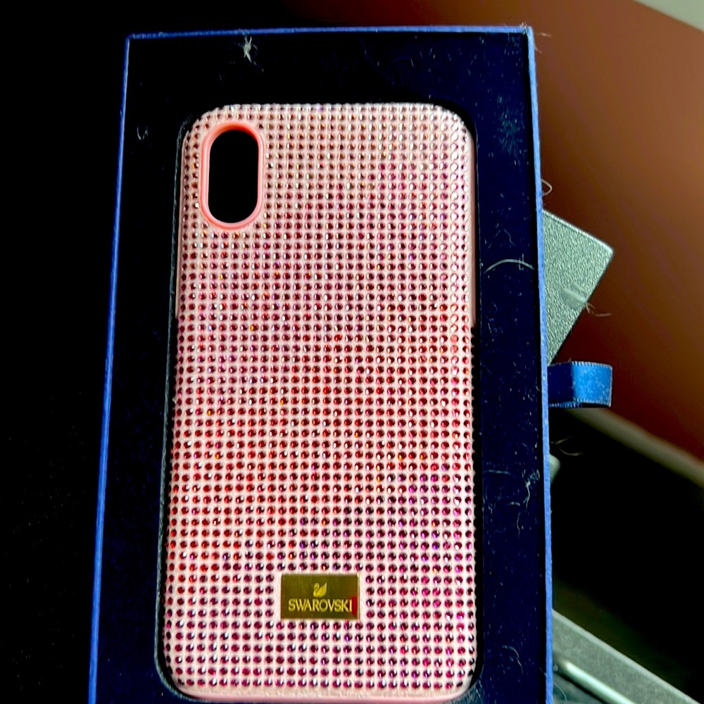 Pink crystal Swarovski iPhone case